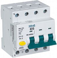 Автомат дифференциального тока АВДТ DEKraft ДИФ-103 4п (3п+N) 25А 100мА 6кА C тип A картинка